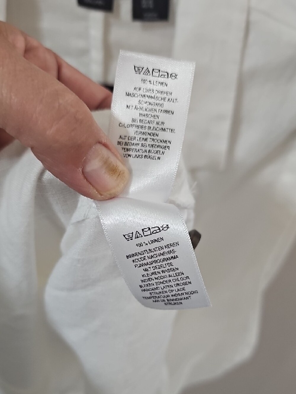 Tahari White Linen Sleeveless Blazer Vest - Picture 8 of 8